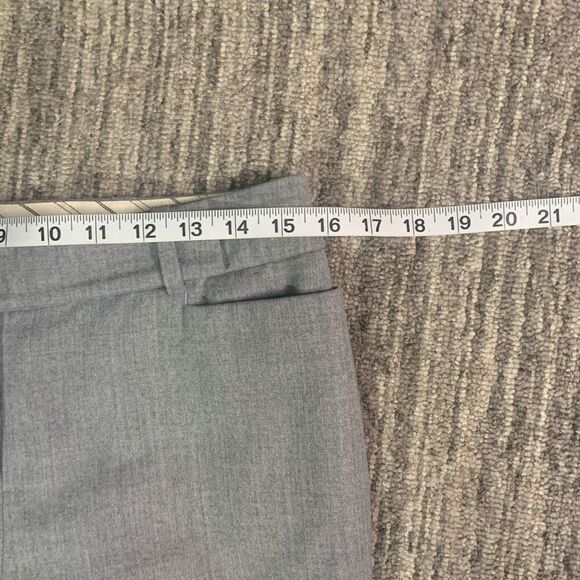 Talbots Womens Size 4 Wool Dress Pant Gray Flat Front Pockets Straight Leg Lined - Picture 4 of 7